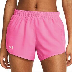 Women's Under Armour Fly-By Shorts, Pink (Size S)